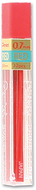 Pentel hb super hi polymer 0.7mm  red leads