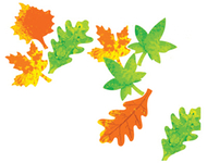 Color diffusing leaves