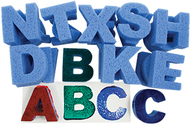 Super value capital letters dip and  print painting sponges