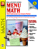 Menu math ice cream parlor book-2  multi