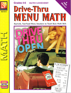 Drive thru menu math multiply &  divide money