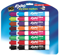Expo lowodor dry erase 16 color  set markers