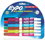 Expo low odor dry erase 12 color  marker set fine tip