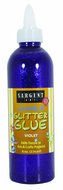 8oz glitter glue - violet