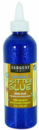 8oz glitter glue - royal blue