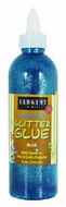 8oz glitter glue - blue