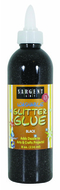 8oz glitter glue - black