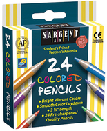 Sargent art half-sized colored  pencils 24 color set