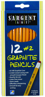 12ct hb graphite pencils  unsharpened
