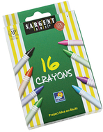 Sargent art crayons 16 count tuck  box