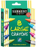 Sargent art crayons jumbo 8 count  tuck box
