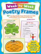 Week by week poetry frames