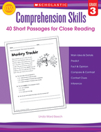 Comprehension skills gr 3 40 short  passages for close reading