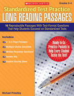 Standardized test practice long  reading passages gr 3-4