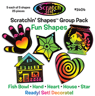 Fun scratchin shapes group pack