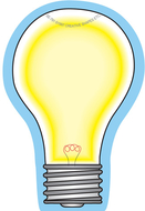 Light bulb mini notepad