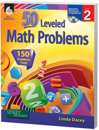 50 leveled math problems level 2  w/ cd
