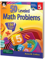 50 leveled math problems level 5  w/ cd