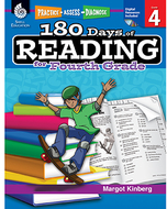 180 days of reading book for fourth  grade