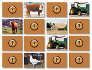 On the farm photographic memory  matching game