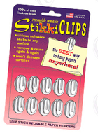 Stikkiclips 30 white clips per pkg.