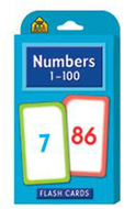 Numbers 1-100 flash cards