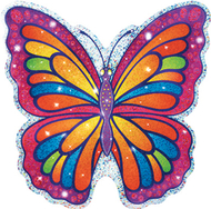 Sparkle accents butterflies 24/pk  5 x 5