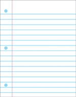 Wipe-off chart notebook paper  22 x 28