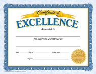 Certificate of excellence 30/pk