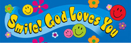 Smile god loves you bookmark