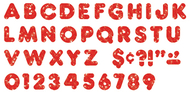 Ready letters 4 casual red sparkle