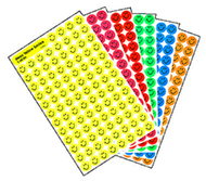 Superspots stickers neon 2500/pk  smiles