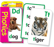 Pocket flash cards phonics 56-pk  3 x 5 two-sided cards