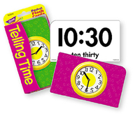 Pocket flash cards telling time  56/pk 3 x 5 two-sided cards