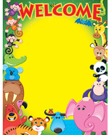 Welcome awesome animals learning  chart