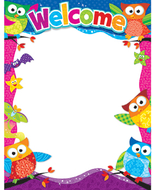 Welcome owl stars learning chart