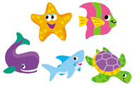 Supershapes sea life stickers