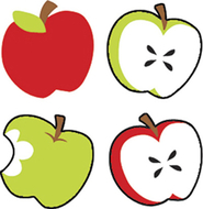 Supershapes stickers tasty apples