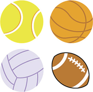 Supershapes stickers sports ball