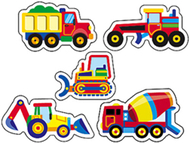 Supershapes construction vehicles