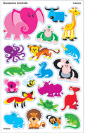 Awesome animals supershapes  stickers large