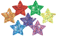 Supershapes colorful sparkle 400/pk  stars