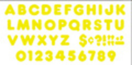 Ready letters 4 inch casual yellow