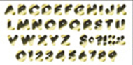 Ready letters 4 casual metallic  gold