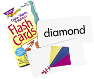 Flash cards colors shapes 96/box  numbers