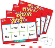 Bingo sight words ages 5 & up
