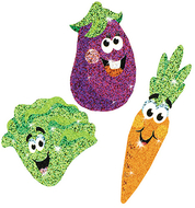 Veggie friends sparkle stickers