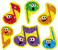 Sparkle stickers merry music