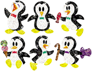 Sparkle stickers proud penguins
