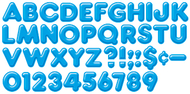 Ready letters 4inch 3-d blue